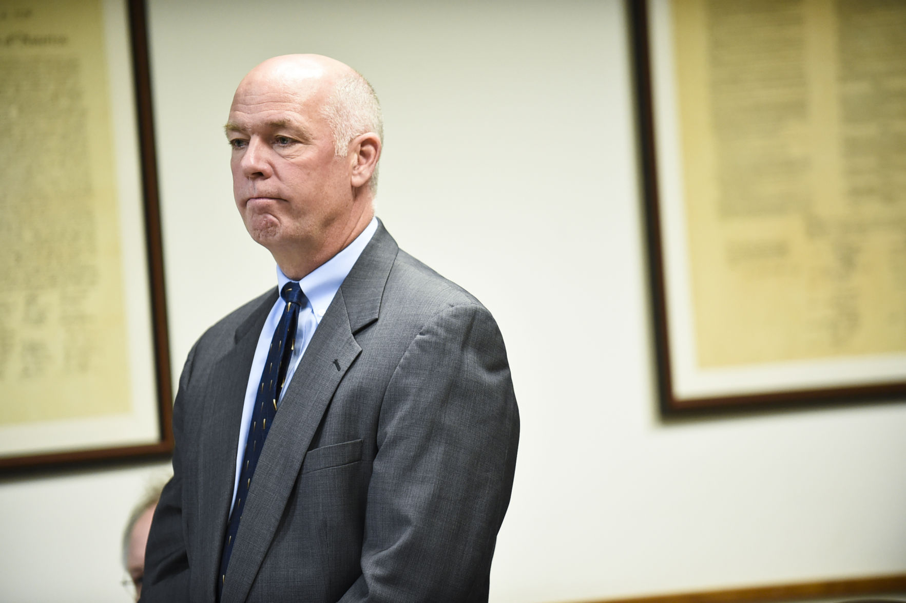 Republican congressman-elect Greg Gianforte appears in court Monday morning on an assault charge